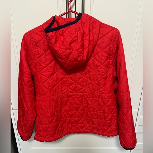 B7-11 - LL Bean Red Quilted Pullover Jacket - Picture 9 of 10